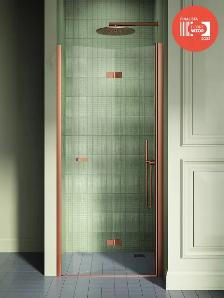 Drzwi wnękowe New Soleo Copper Brushed, pojedyncze, składane