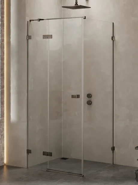 Kabina prysznicowa Avexa Gunmetal Brushed pojedyncze drzwi