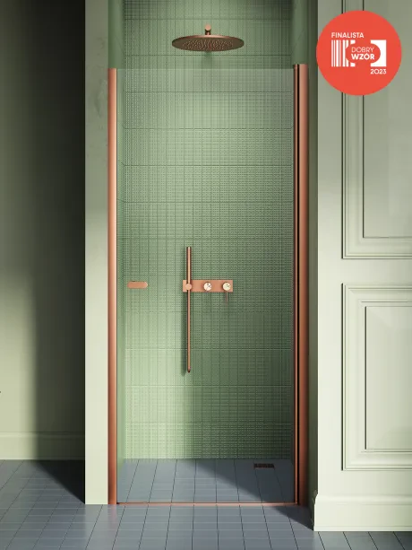 Drzwi wnękowe New Soleo COPPER BRUSHED, wahadłowe, pojedyncze