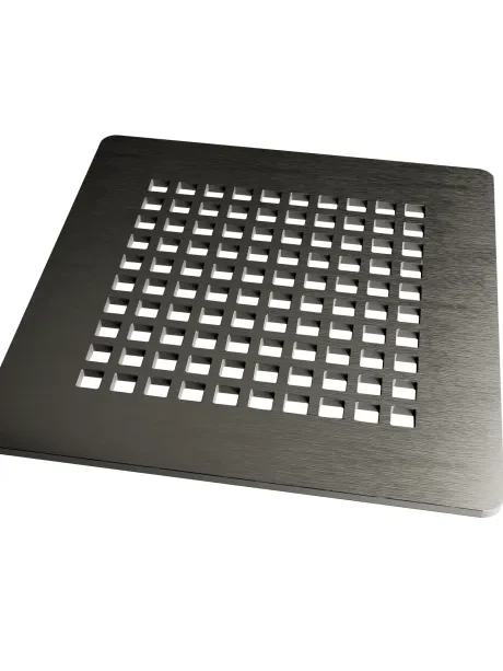 Kratka odpływowa do brodzika Mori, kolor gunmetal, wykończenie szczotkowane