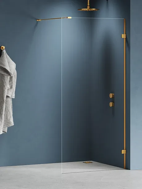 Kabina prysznicowa Eventa Gold Brushed, walk-in