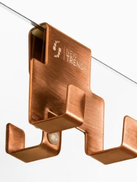 Wieszak na ręcznik Copper Brushed, w kolorze miedzianym, wykończenie szczotkowane.