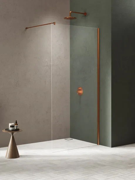 Kabina prysznicowa Nesta Copper Brushed, walk in