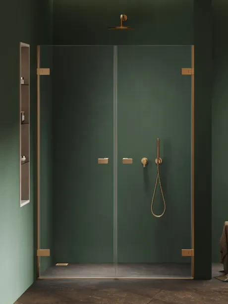 Drzwi wnękowe OXIA GOLD BRUSHED podwójne wahadłowe