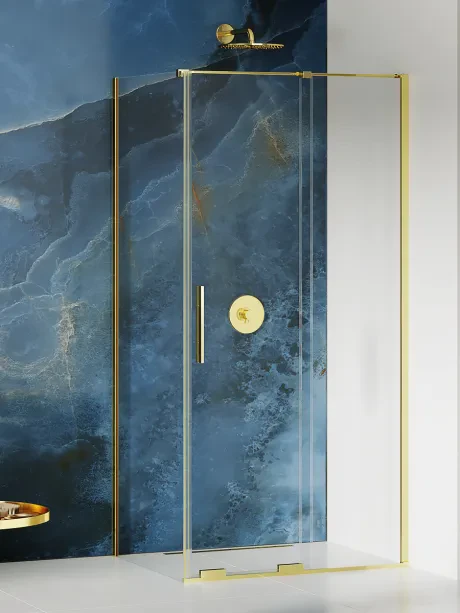 Kabina prysznicowa Smart Light Gold, drzwi przesuwne