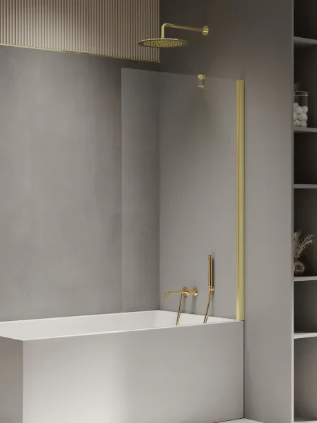 Parawan nawannowy New Soleo Gold Shine, jednoelementowy stały