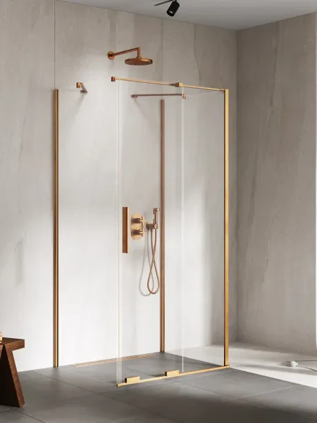 Kabina prysznicowa Smart Copper Brushed, przyścienna