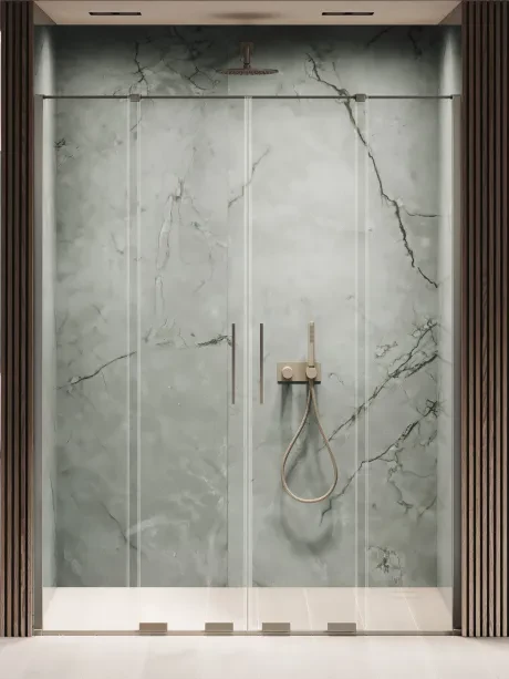 Drzwi wnękowe Smart Gunmetal Brushed, podwójne