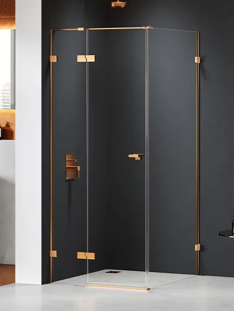 Kabina prysznicowa Eventa Copper Brushed, pojedyncze drzwi
