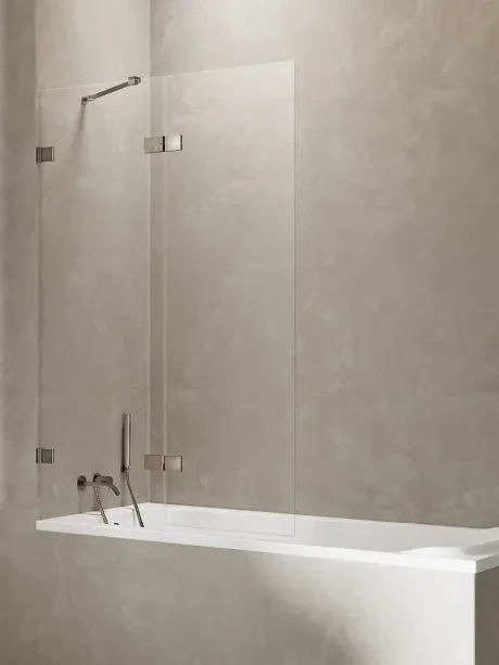 Parawan nawannowy Avexa Gunmetal Brushed, dwuelementowy.
