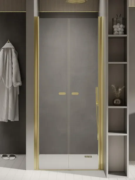 DRZWI WNĘKOWE NEW SOLEO Gold Shine, wahadłowe, podwójne