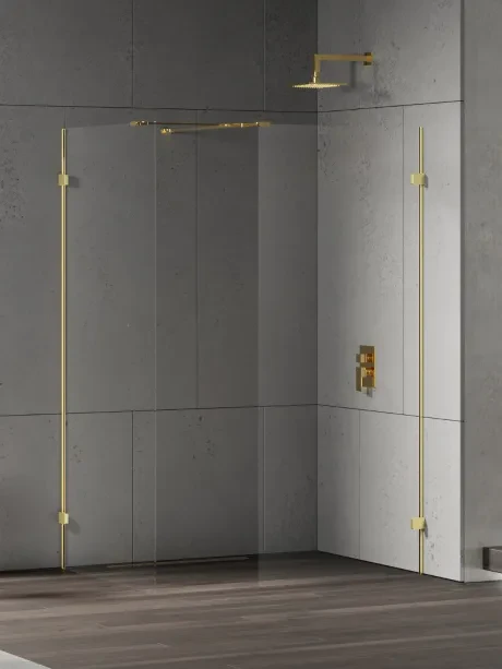 Kabina walk in Eventa Gold Shine, dwuelementowa