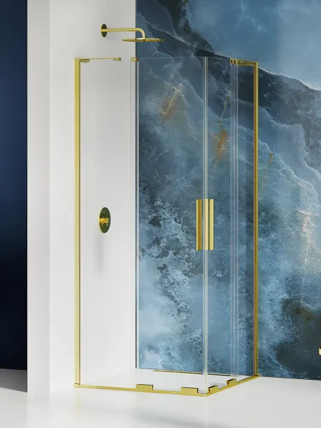 Kabina prysznicowa SMART LIGHT GOLD 2D -WSPORNIK KĄTOWY