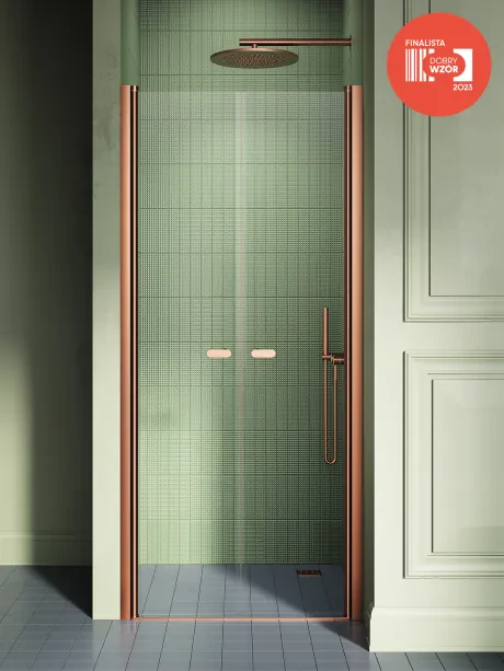 DRZWI WNĘKOWE NEW SOLEO COPPER BRUSHED, wahadłowe, podwójne