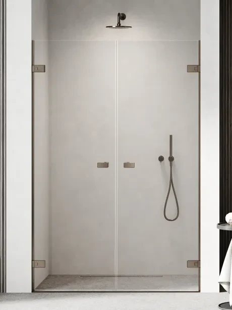 Drzwi wnękowe OXIA GUNMETAL BRUSHED podwójne wahadłowe