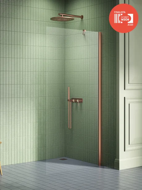 Kabina prysznicowa New Soleo Copper Brushed, walk in