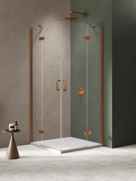 Kabina Nesta Copper Brushed, Drzwi podwójne