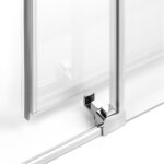 Softi, wall-mounted, soft-close sliding shower enclosure