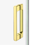 Kabina prysznicowa Prime Light Gold, drzwi podwójne, przesuwne
